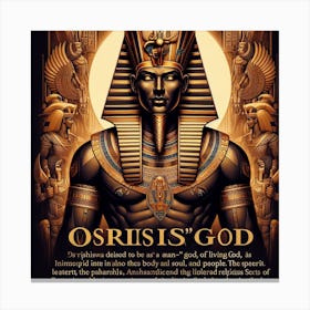 Osiris God Canvas Print