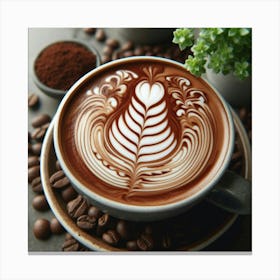 Coffee Latte Art 46 Canvas Print