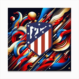 Atlético de Madrid Logo Wall Art 7 Canvas Print