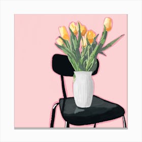 Tulips Square Canvas Print