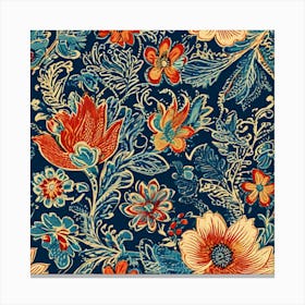 Floral Pattern 1 Canvas Print