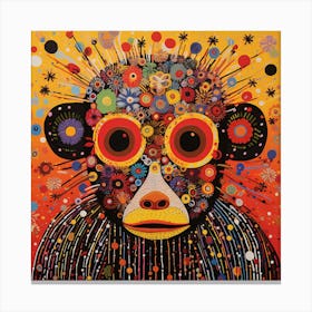 Monkey Head Canvas Print