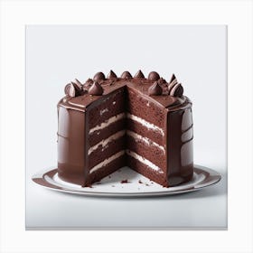 Chocolate Cake 1 Canvas Print