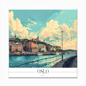 Oslo Cityscape Canvas Print