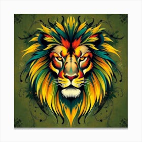 Lion Head 7 Canvas Print