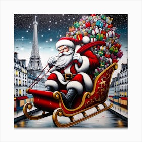 Santa Claus S Present Of Peace 08 Canvas Print