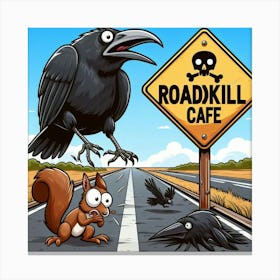 Roadkill Cafe 5 Canvas Print