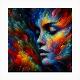 Abstract portrayal of a woman 2 Canvas Print