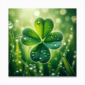 A four-leaf clover 2 Canvas Print