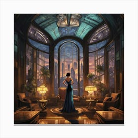 Art deco view Canvas Print