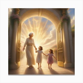 Greated By Grandma in Heaven Canvas Print