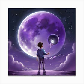 Moon In The Sky Canvas Print