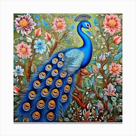 Peacock Painting 2 Canvas Print