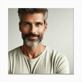 Man With Gray Beard Canvas Print