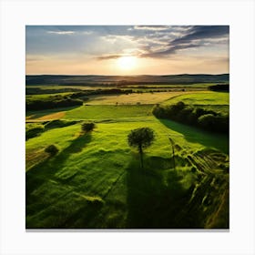 Grass Ecology No People Pasture Drone Scenic Shadow Flight Rural Scene Green Aerial View (6) Canvas Print