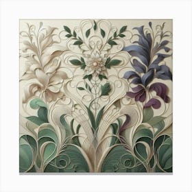 Botanical pattern 2 Canvas Print