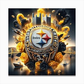 Pittsburgh Steelers Championship Ring Canvas Print