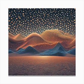 Desert lights Canvas Print