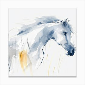 Watercolor Horse Painting Canvas Print