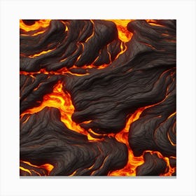 Lava Texture 3 Canvas Print