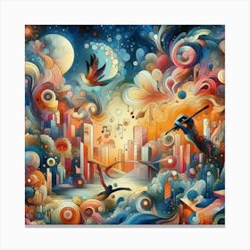 City In The Sky 1 Canvas Print