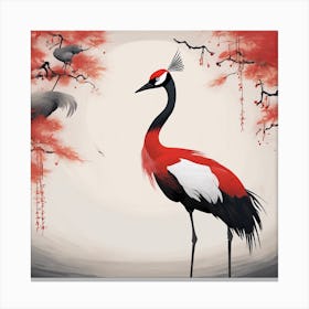 Asian Crane Canvas Print