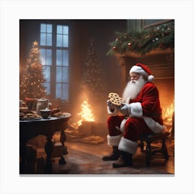 Christmas Santa 14 Canvas Print