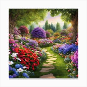 Garden Path Canvas Print