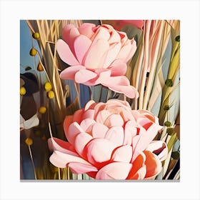 Dried Flower Bouquet Canvas Print