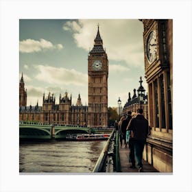 Big Ben In London Art Print 1 Canvas Print