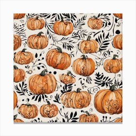 Pumpkins Pumpkin Painting Inspo ( Bohemian Design ) Canvas Print