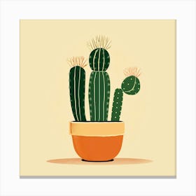 Cactus Illustration Art 19 Canvas Print