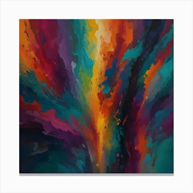 Shimmering cascade of intertwined emotions Canvas Print