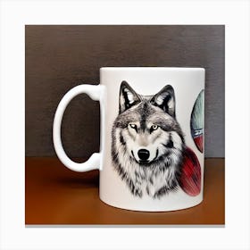 Wolf Mug Canvas Print
