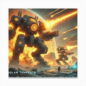 Solar Tempests Canvas Print