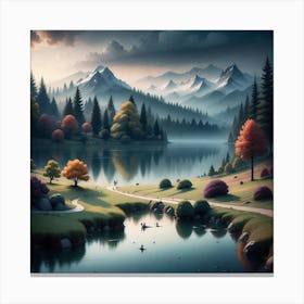 Landscape Painting 68 Canvas Print