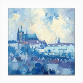 A Prague Castle Oil Painting Illustration 1720468470 3 Canvas Print