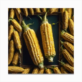 Sweetcorn As A Frame Perfect Composition Beautiful Detailed Intricate Insanely Detailed Octane Ren (4) Canvas Print