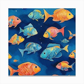 Colorful Fishes Canvas Print