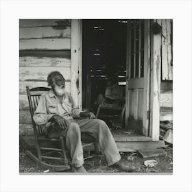 Man In A Rocking Chair 1 Canvas Print