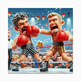 Boxing Match 4 Canvas Print