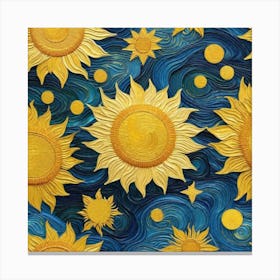 Sunflowers painting Canvas Print