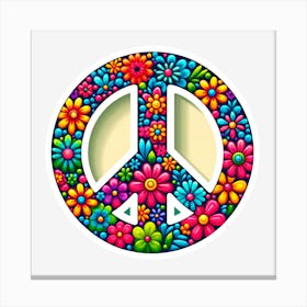 Peace Sign Canvas Print