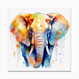 Elephant Painting 1 Canvas Print