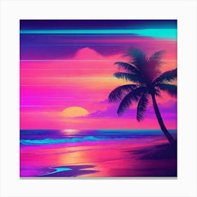 Sunset On The Beach 9 Canvas Print