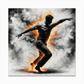 Spanish Flamenco Dancer Man Canvas Print