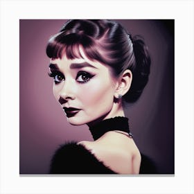 Audrey Hepburn Elegance Canvas Print