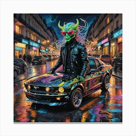 'Strange Car' Canvas Print