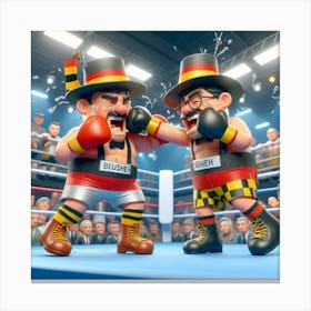 Boxing Match 15 Canvas Print