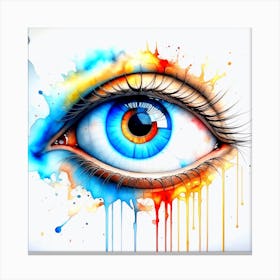 Eye Painting Canvas Print